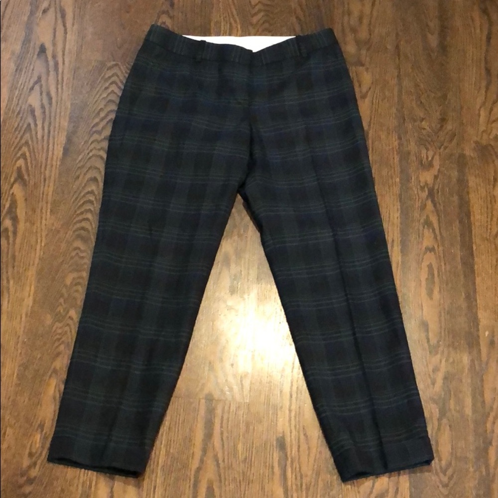Plaid Cafe Capri By Jcrew